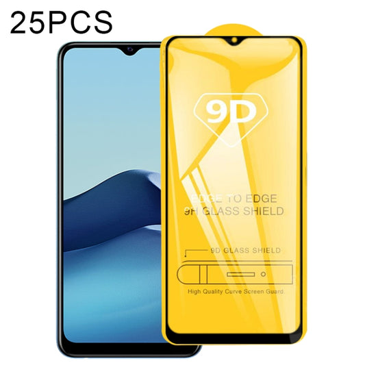 For vivo Y20s [G] 25 PCS 9D Full Glue Full Screen Tempered Glass Film - Others by buy2fix | Online Shopping UK | buy2fix