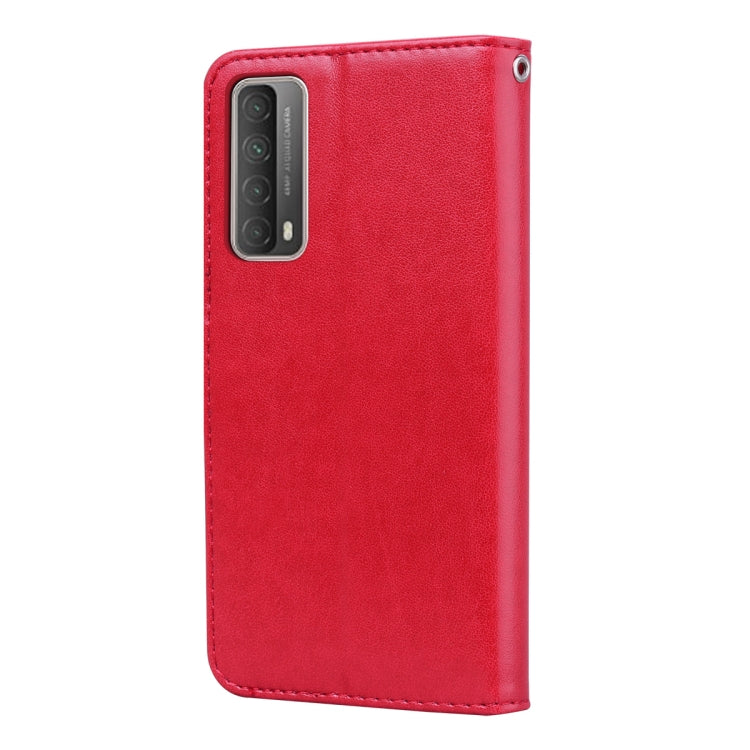 For Huawei Honor 10X Lite Rose Embossed Horizontal Flip PU Leather Case with Holder & Card Slots & Wallet(Red) - Honor Cases by buy2fix | Online Shopping UK | buy2fix
