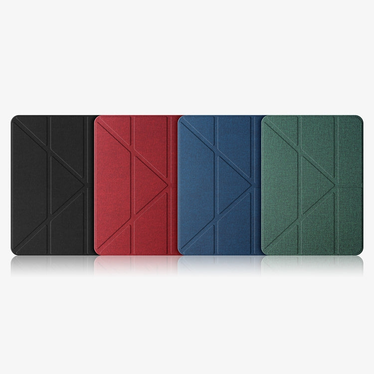 For iPad Pro 12.9 2022 / 2021 / 2020 Mutural Multi-fold Smart Leather Tablet Case(Blue) - iPad Pro 12.9 (2022/2021) Cases by Mutural | Online Shopping UK | buy2fix
