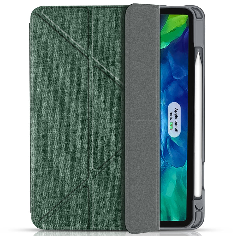 For iPad Pro 12.9 2022 / 2021 / 2020 Mutural Multi-fold Smart Leather Tablet Case(Blue) - iPad Pro 12.9 (2022/2021) Cases by Mutural | Online Shopping UK | buy2fix
