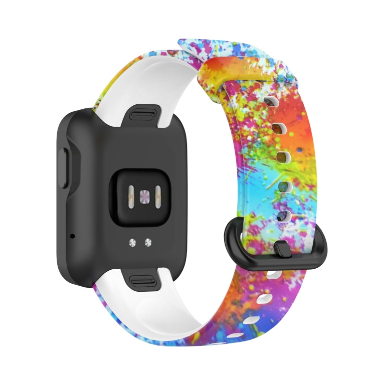 For Xiaomi Mi Watch Lite / Redmi Watch Silicone Printing Replacement Watchband(Painted) - Watch Bands by buy2fix | Online Shopping UK | buy2fix