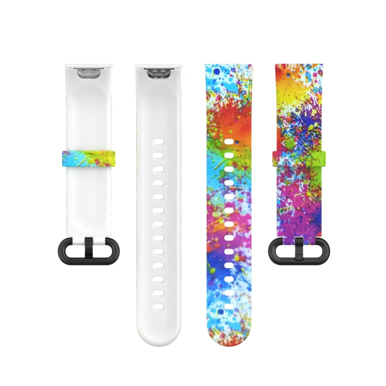 For Xiaomi Mi Watch Lite / Redmi Watch Silicone Printing Replacement Watchband(Painted) - Watch Bands by buy2fix | Online Shopping UK | buy2fix