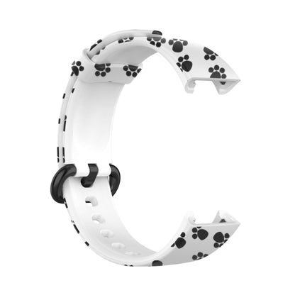 For Xiaomi Mi Watch Lite / Redmi Watch Silicone Printing Replacement Watchband(Footprint) - Watch Bands by buy2fix | Online Shopping UK | buy2fix