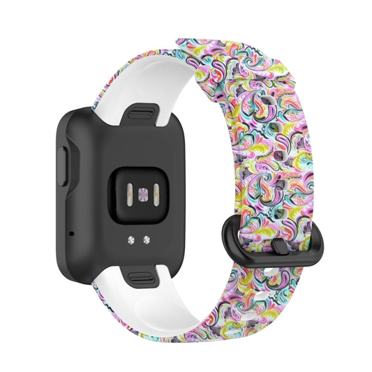 For Xiaomi Mi Watch Lite / Redmi Watch Silicone Printing Replacement Watchband(Facial Makeup) - Watch Bands by buy2fix | Online Shopping UK | buy2fix