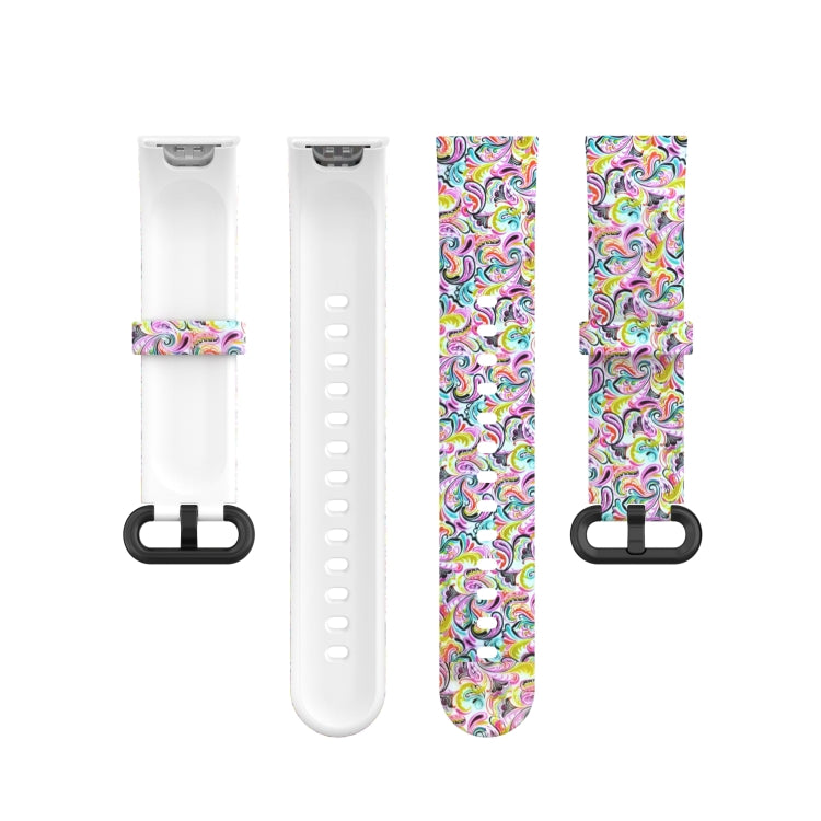 For Xiaomi Mi Watch Lite / Redmi Watch Silicone Printing Replacement Watchband(Facial Makeup) - Watch Bands by buy2fix | Online Shopping UK | buy2fix