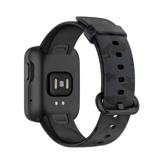 For Xiaomi Mi Watch Lite / Redmi Watch Silicone Printing Replacement Watchband(Camouflage Gray) - Watch Bands by buy2fix | Online Shopping UK | buy2fix