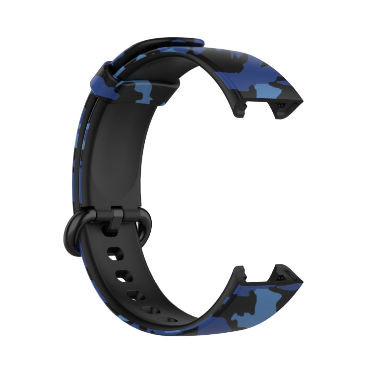 For Xiaomi Mi Watch Lite / Redmi Watch Silicone Printing Replacement Watchband(Camouflage Blue) - Watch Bands by buy2fix | Online Shopping UK | buy2fix