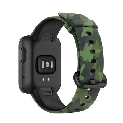 For Xiaomi Mi Watch Lite / Redmi Watch Silicone Printing Replacement Watchband(Camouflage Green) - Watch Bands by buy2fix | Online Shopping UK | buy2fix