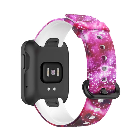 For Xiaomi Mi Watch Lite / Redmi Watch Silicone Printing Replacement Watchband(Starry Sky) - Watch Bands by buy2fix | Online Shopping UK | buy2fix