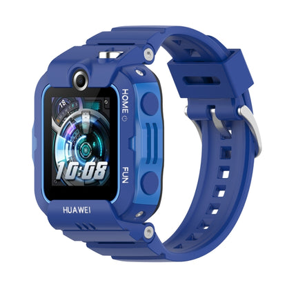 For Huawei Kids Watch 4X Silicone Watch Band with Dismantling Tools, One Size(Blue) - Watch Bands by buy2fix | Online Shopping UK | buy2fix