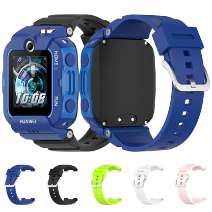 For Huawei Kids Watch 4X Silicone Watch Band with Dismantling Tools, One Size(Blue) - Watch Bands by buy2fix | Online Shopping UK | buy2fix