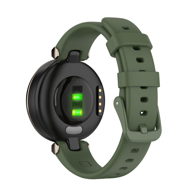 For Garmin Lily Silicone Watch Band with Dismantling Tools(Dark Green) - Watch Bands by buy2fix | Online Shopping UK | buy2fix