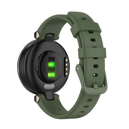 For Garmin Lily Silicone Watch Band with Dismantling Tools(Dark Green) - Watch Bands by buy2fix | Online Shopping UK | buy2fix