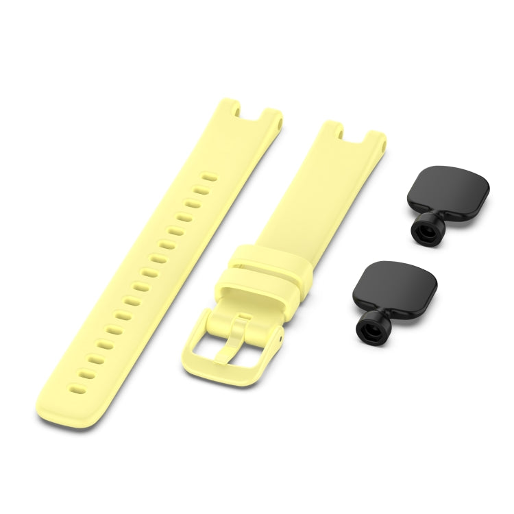 For Garmin Lily Silicone Watch Band with Dismantling Tools(Yellow) - Watch Bands by buy2fix | Online Shopping UK | buy2fix