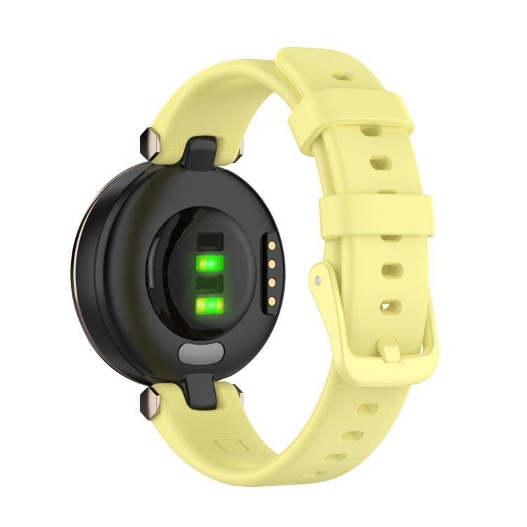 For Garmin Lily Silicone Watch Band with Dismantling Tools(Yellow) - Watch Bands by buy2fix | Online Shopping UK | buy2fix