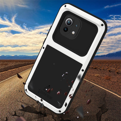 For Xiaomi Mi 11 LOVE MEI Metal Shockproof Waterproof Dustproof Protective Case without Glass(Black) - Xiaomi Cases by buy2fix | Online Shopping UK | buy2fix