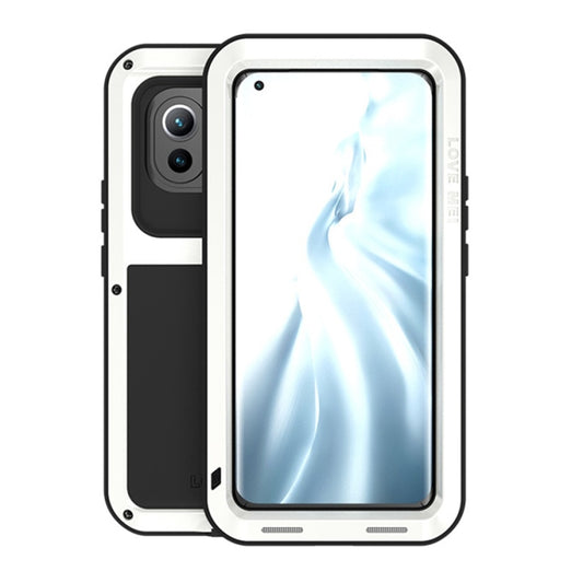 For Xiaomi Mi 11 LOVE MEI Metal Shockproof Waterproof Dustproof Protective Case without Glass(White) - Xiaomi Cases by buy2fix | Online Shopping UK | buy2fix