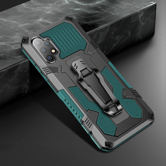 For Samsung Galaxy A32 4G Armor Warrior Shockproof PC + TPU Protective Case(Army Green) - Galaxy Phone Cases by buy2fix | Online Shopping UK | buy2fix