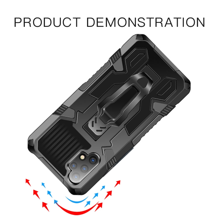 For OPPO A54 4G Armor Warrior Shockproof PC + TPU Protective Case(Coffee) by buy2fix