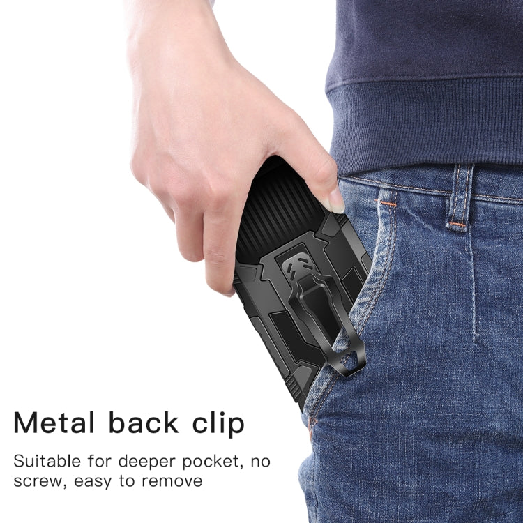 For OPPO A54 4G Armor Warrior Shockproof PC + TPU Protective Case(Grey) by buy2fix