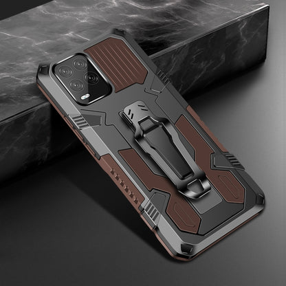 For OPPO Realme 8 / 8 Pro Armor Warrior Shockproof PC + TPU Protective Case(Coffee) - Realme Cases by buy2fix | Online Shopping UK | buy2fix