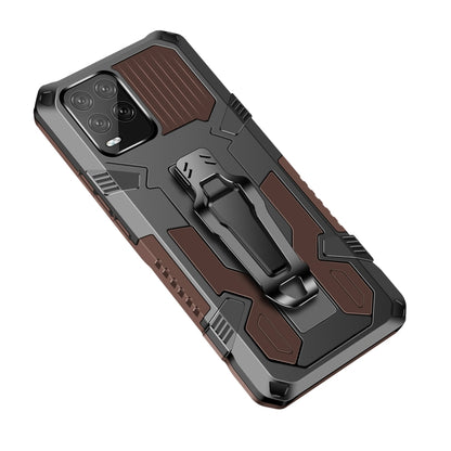 For OPPO Realme 8 / 8 Pro Armor Warrior Shockproof PC + TPU Protective Case(Coffee) - Realme Cases by buy2fix | Online Shopping UK | buy2fix