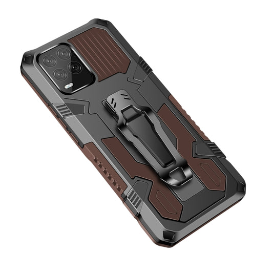 For OPPO Realme 8 / 8 Pro Armor Warrior Shockproof PC + TPU Protective Case(Coffee) - Realme Cases by buy2fix | Online Shopping UK | buy2fix