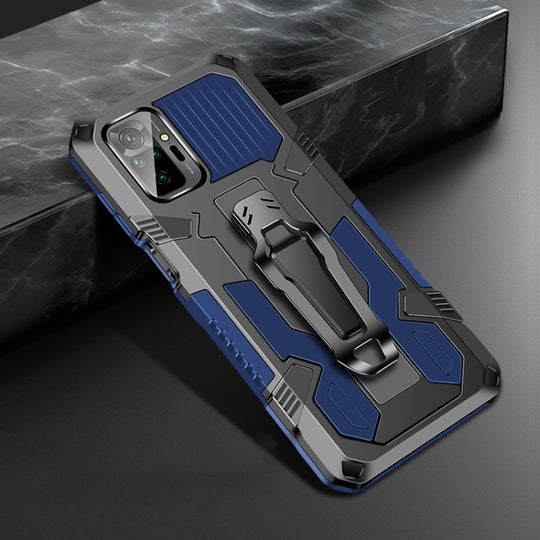 For Redmi Note 10 Pro / Note 10 Pro Max Armor Warrior Shockproof PC + TPU Protective Case(Sapphire Blue)