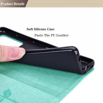 For Xiaomi Redmi 9T Rose Embossed Horizontal Flip PU Leather Case with Holder & Card Slots & Wallet(Green) - Xiaomi Cases by buy2fix | Online Shopping UK | buy2fix
