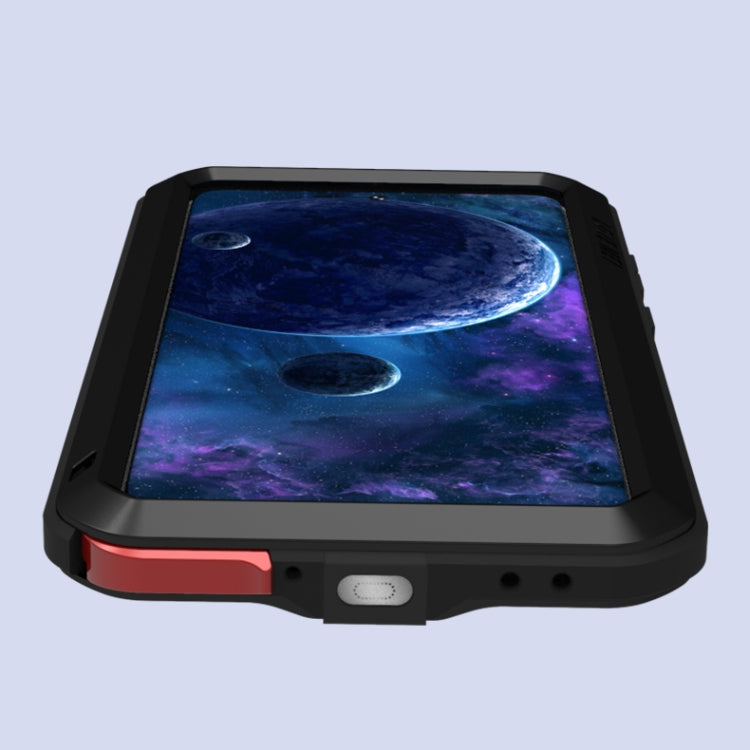 For Samsung Galaxy A52 5G / 4G LOVE MEI Metal Shockproof Waterproof Dustproof Protective Case with Glass(Red) by LOVE MEI