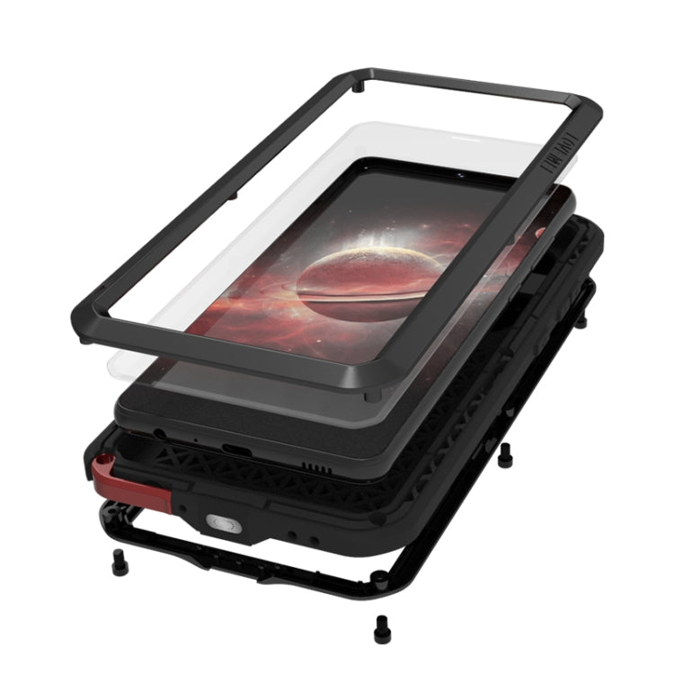 For Samsung Galaxy A72 5G / 4G LOVE MEI Metal Shockproof Waterproof Dustproof Protective Case with Glass(Yellow) by LOVE MEI