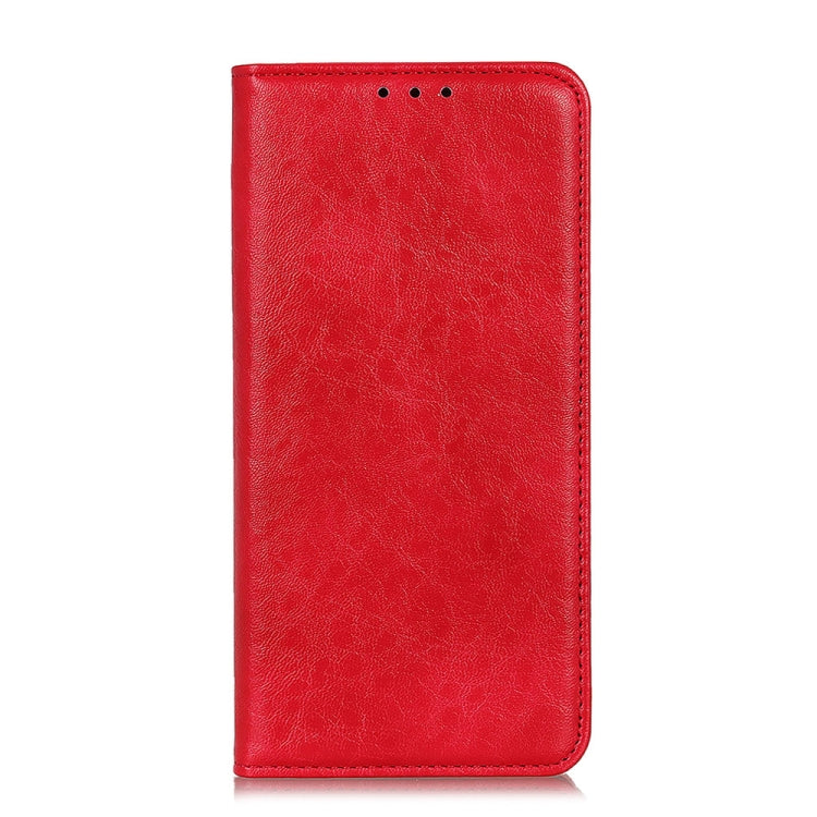 For OPPO F19 / A74 4G Magnetic Crazy Horse Texture Horizontal Flip Leather Case with Holder & Card Slots & Wallet(Red) by buy2fix