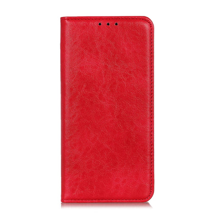 For OPPO F19 / A74 4G Magnetic Crazy Horse Texture Horizontal Flip Leather Case with Holder & Card Slots & Wallet(Red) by buy2fix