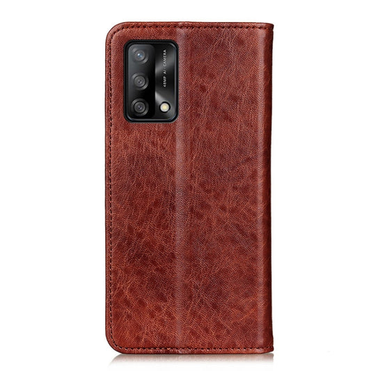 For OPPO F19 / A74 4G Magnetic Crazy Horse Texture Horizontal Flip Leather Case with Holder & Card Slots & Wallet(Brown) by buy2fix