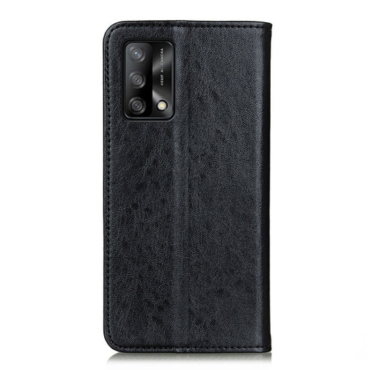 For OPPO F19 / A74 4G Magnetic Crazy Horse Texture Horizontal Flip Leather Case with Holder & Card Slots & Wallet(Black) by buy2fix
