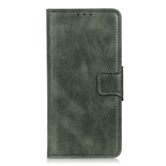 For Samsung Galaxy A22 5G(EU Version) Mirren Crazy Horse Texture Horizontal Flip Leather Case with Holder & Card Slots & Wallet(Dark Green) by buy2fix