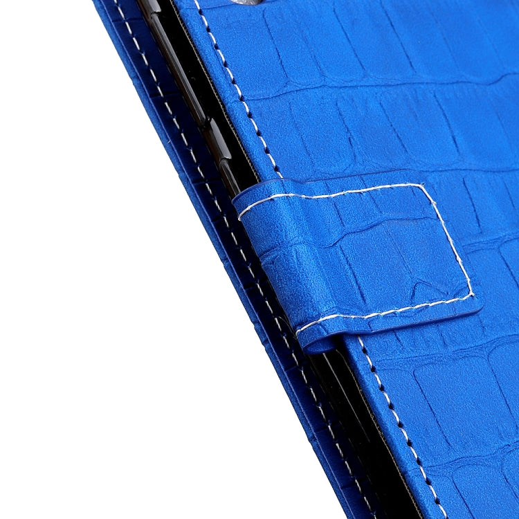For Samsung Galaxy A22 5G(EU Version) Magnetic Crocodile Texture Horizontal Flip Leather Case with Holder & Card Slots & Wallet(Blue) by buy2fix