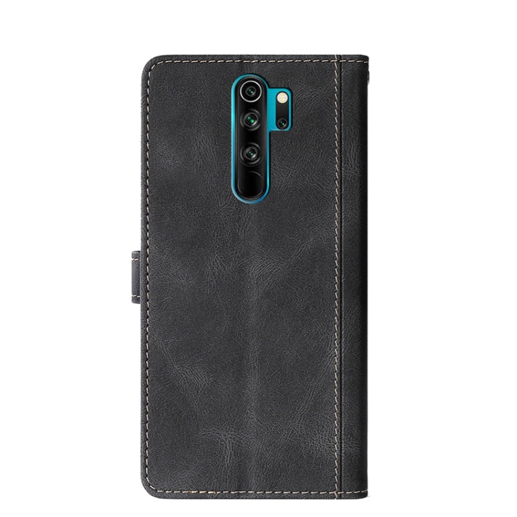 For Xiaomi Redmi Note 8 Pro Stitching Skin Feel Magnetic Buckle Horizontal Flip PU Leather Case with Holder & Card Slots & Wallet(Black) - Xiaomi Cases by buy2fix | Online Shopping UK | buy2fix