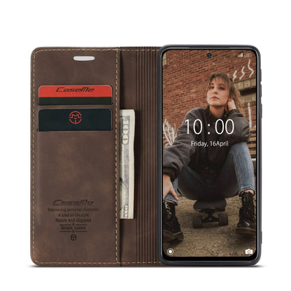 For Xiaomi Redmi Note 10 4G / Note 10s CaseMe 013 Multifunctional Horizontal Flip Leather Case with Holder & Card Slot & Wallet(Coffee) - Xiaomi Cases by CaseMe | Online Shopping UK | buy2fix