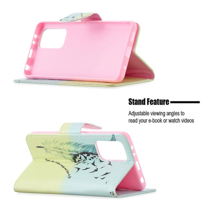 For Xiaomi Redmi Note 10 Pro Colored Drawing Pattern Horizontal Flip Leather Case with Holder & Card Slots & Wallet(Feather) - Xiaomi Cases by buy2fix | Online Shopping UK | buy2fix