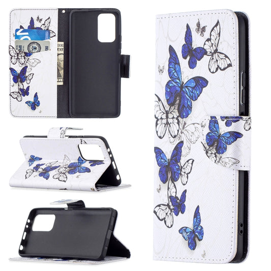 For Xiaomi Redmi Note 10 Pro Colored Drawing Pattern Horizontal Flip Leather Case with Holder & Card Slots & Wallet(Blue Butterflies) - Xiaomi Cases by buy2fix | Online Shopping UK | buy2fix
