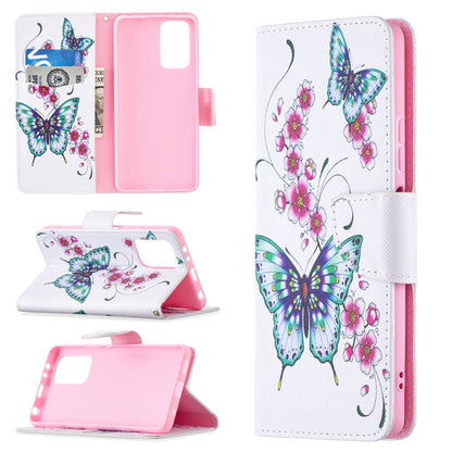 For Xiaomi Redmi Note 10 Pro Colored Drawing Pattern Horizontal Flip Leather Case with Holder & Card Slots & Wallet(Peach Blossom Butterfly) - Xiaomi Cases by buy2fix | Online Shopping UK | buy2fix