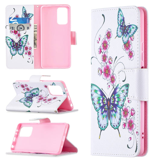 For Xiaomi Redmi Note 10 Pro Colored Drawing Pattern Horizontal Flip Leather Case with Holder & Card Slots & Wallet(Peach Blossom Butterfly) - Xiaomi Cases by buy2fix | Online Shopping UK | buy2fix