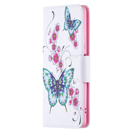 For Xiaomi Redmi Note 10 Pro Colored Drawing Pattern Horizontal Flip Leather Case with Holder & Card Slots & Wallet(Peach Blossom Butterfly) - Xiaomi Cases by buy2fix | Online Shopping UK | buy2fix