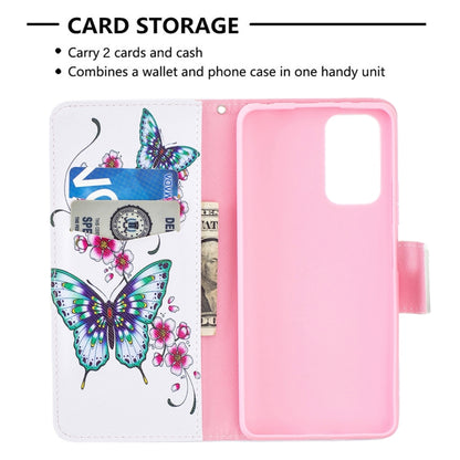 For Xiaomi Redmi Note 10 Pro Colored Drawing Pattern Horizontal Flip Leather Case with Holder & Card Slots & Wallet(Peach Blossom Butterfly) - Xiaomi Cases by buy2fix | Online Shopping UK | buy2fix