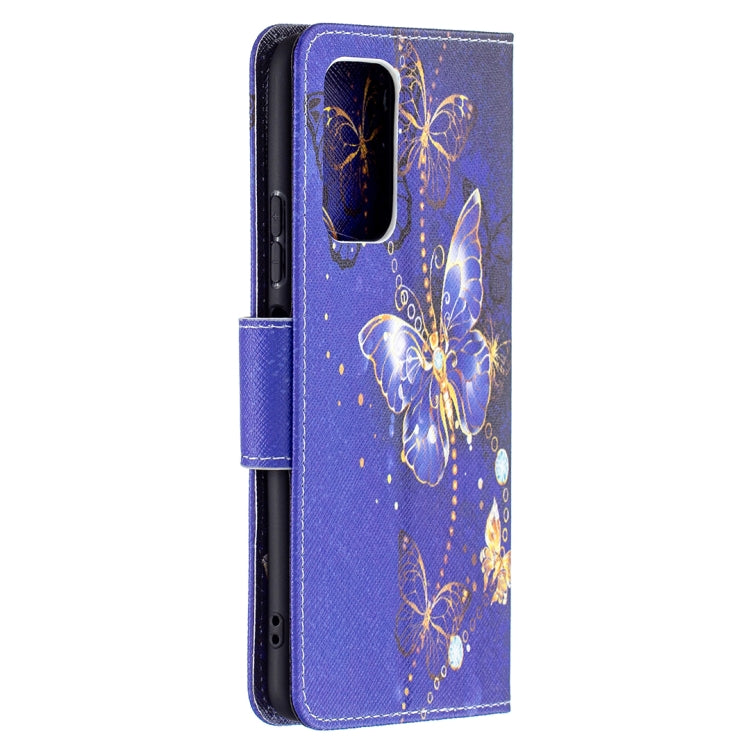 For Xiaomi Redmi Note 10 Pro Colored Drawing Pattern Horizontal Flip Leather Case with Holder & Card Slots & Wallet(Purple Butterfly) - Xiaomi Cases by buy2fix | Online Shopping UK | buy2fix
