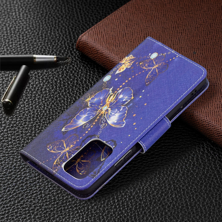 For Xiaomi Redmi Note 10 Pro Colored Drawing Pattern Horizontal Flip Leather Case with Holder & Card Slots & Wallet(Purple Butterfly) - Xiaomi Cases by buy2fix | Online Shopping UK | buy2fix