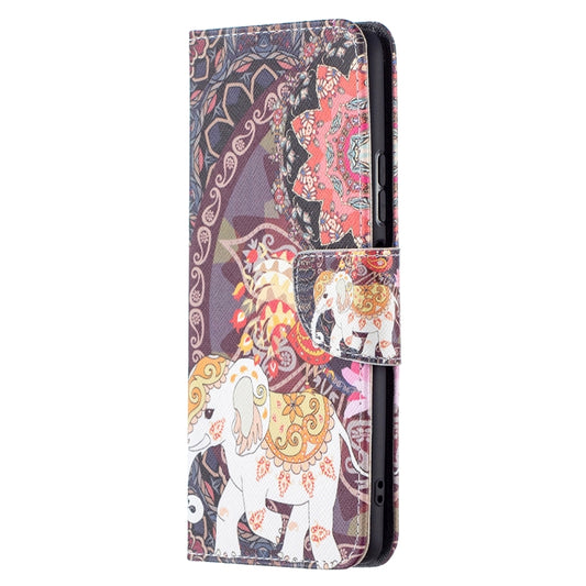 For Xiaomi Redmi Note 10 Pro Colored Drawing Pattern Horizontal Flip Leather Case with Holder & Card Slots & Wallet(Flowers Elephant) - Xiaomi Cases by buy2fix | Online Shopping UK | buy2fix