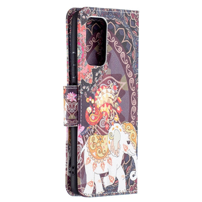 For Xiaomi Redmi Note 10 Pro Colored Drawing Pattern Horizontal Flip Leather Case with Holder & Card Slots & Wallet(Flowers Elephant) - Xiaomi Cases by buy2fix | Online Shopping UK | buy2fix