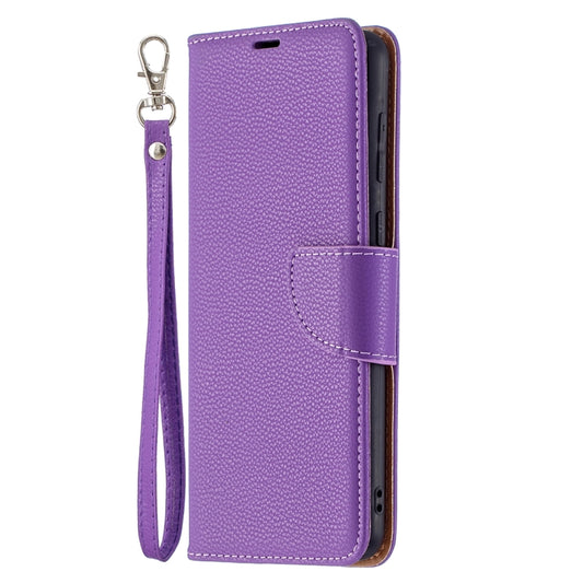 For Samsung Galaxy A02 Litchi Texture Pure Color Horizontal Flip Leather Case with Holder & Card Slots & Wallet & Lanyard(Purple) by buy2fix